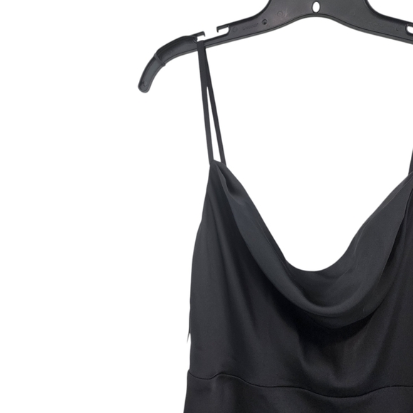 Fame Partners Women's Satin Deep Cowl Neck Evening Maxi Dress - 8 - Picture 2 of 12